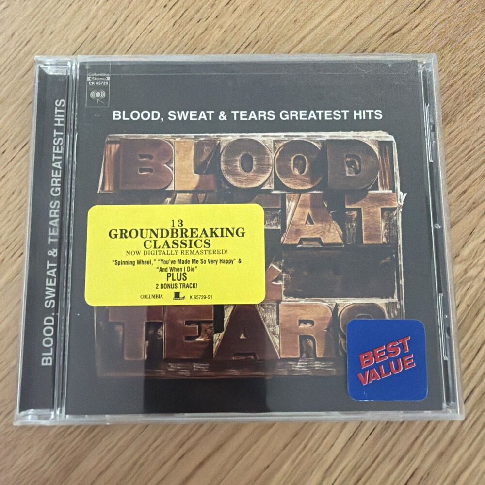 BLOOD, SWEAT & TEARS GREATEST HITS 13 TRACK CD